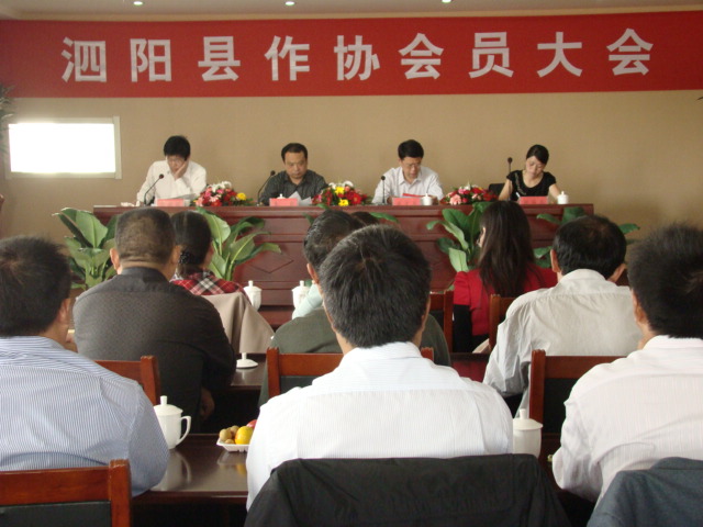 江苏泗阳县举行作协会员大会